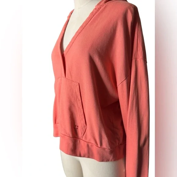 Sweaty Betty After Class Coral Cropped Hooded Lightweight Long Sleeve - Picture 2 of 5